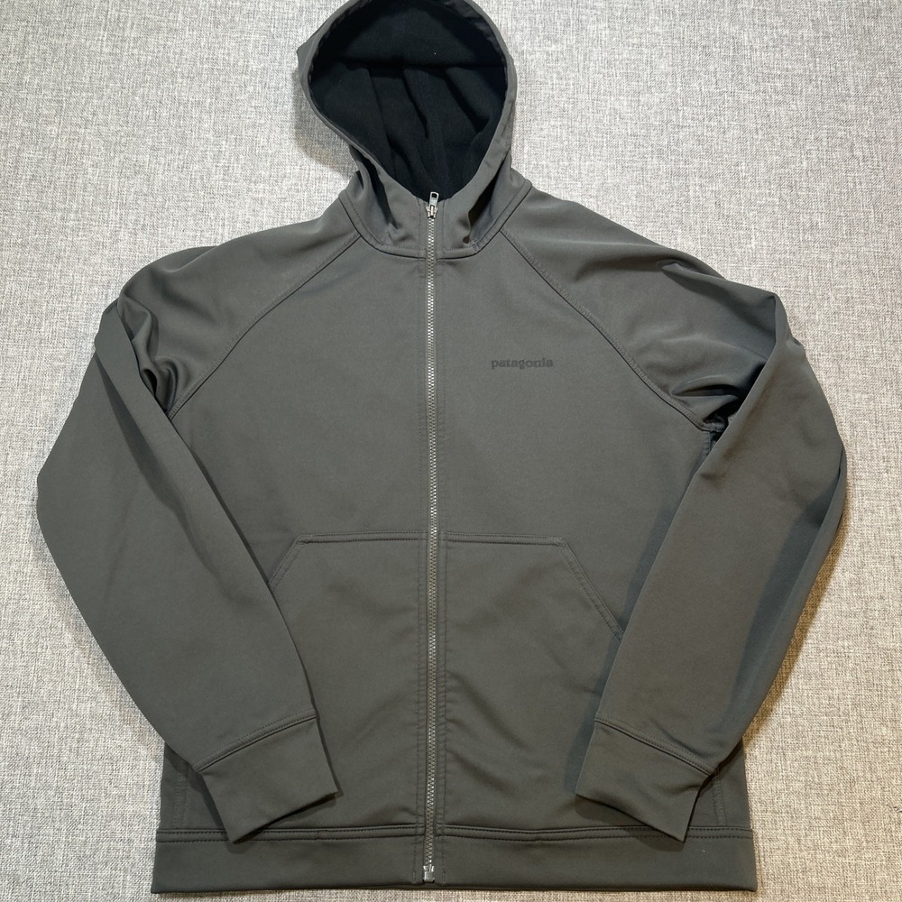 Patagonia Slopestyle Hoodie Mens Sz Small Gray Full Zip Fleece 29832